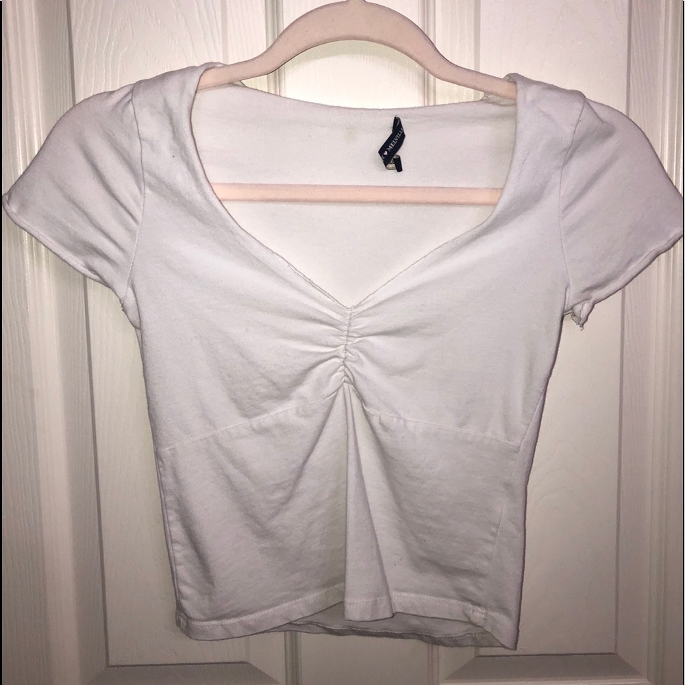 Brandy White Gina Top